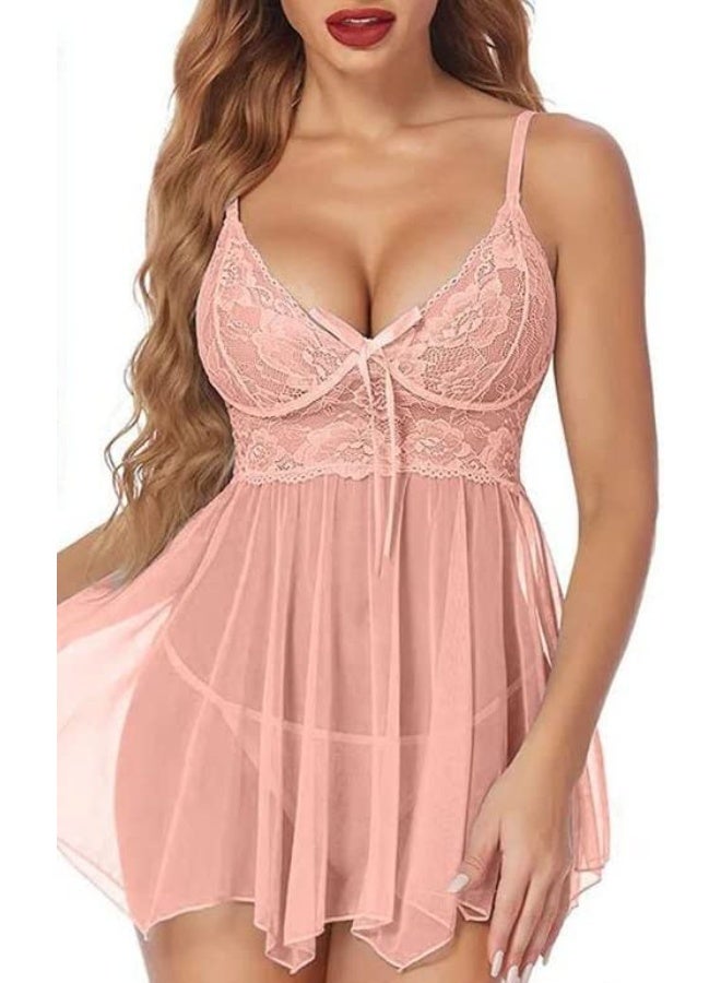 Sexy lingerie, erotic lingerie, short babydoll, sheer playsuits, elegant women's nightgown, code 109 - Image 2